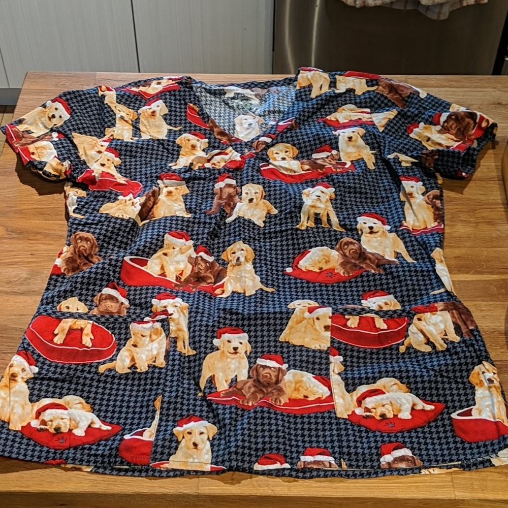 Holiday Scrub top